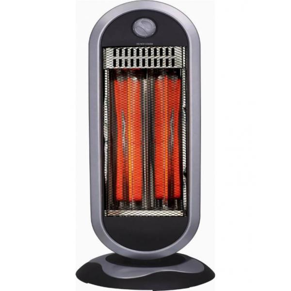Zephir stufa a oscillante carbonio 450/900w nero/grigio zcrb901