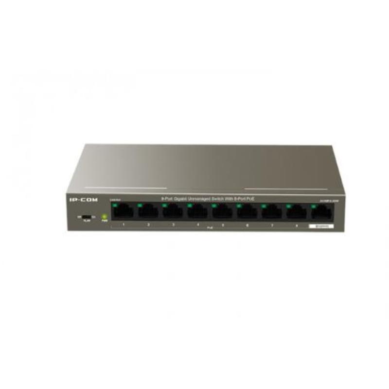 Switch 9 porte gbit con 8 porte poe+ ip-com ic-g1109p-8-102w