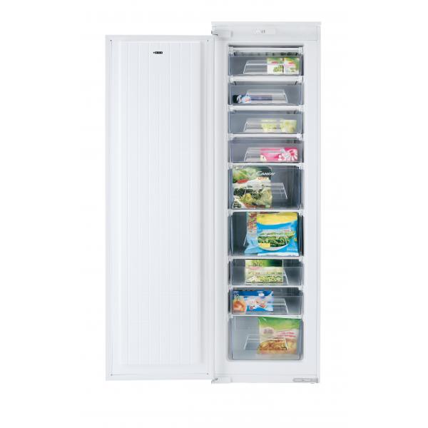 Candy cffo 3550 e-n congelatore monoporta statico da incasso capacita` 200 litri classe energetica a+ 9 cassetti trasparenti 177 cm bianco