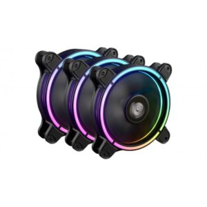 Enermax t.b.rgb ad.kit 3 ventole argb pwm 120 mm iluminazione led programabile con controller