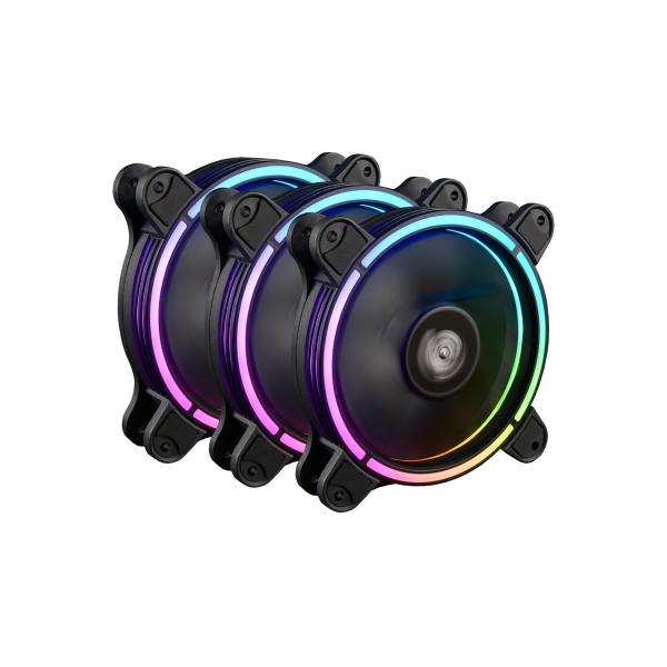 Enermax t.b.rgb ad.kit 3 ventole argb pwm 120 mm iluminazione led programabile con controller