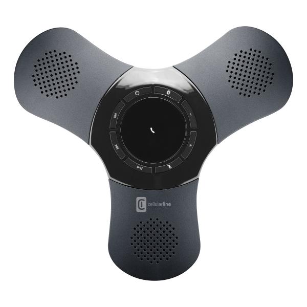 Cellular line ufo conference speaker bluetooth vivavoce con 2 altoparlanti e talk time di 5 ore nero
