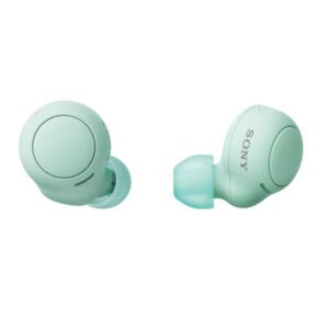 Sony wf-c500 auricolari true wirelessccon custodia di ricarica microfono integrato verde