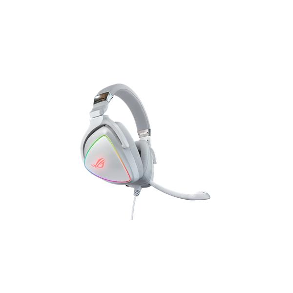 Asus rog delta rgb gaming headset with hi-res ess quad-dac, circular rgb lighting effect and usb-c connector for pcs, consoles and mobile gaming