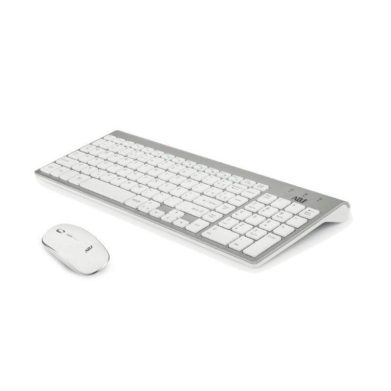 Tastiera/mouse kit wifi platinum sl 1000dpi 112tasti multiplug&play adj