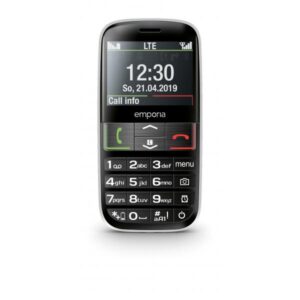 Emporia active senior phone 4g 2.31 tasti grandi android 8.1 fotocamera black