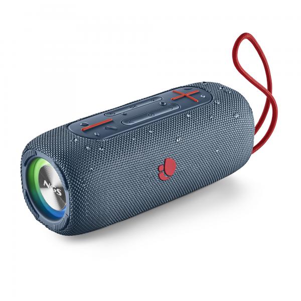Ngs roller nitro 3 altoparlante portatile stereo blu 30w