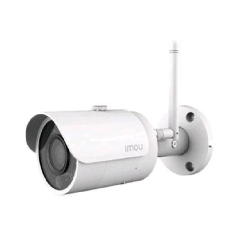 Imou ipc-f32mip telecamera bullet ip onvif 3mp wi-fi ir 3mp da esterno ip67 microfono zoom digitale 8x rilevamento movimento/essere umano/veicolo slot per micro sd bianco