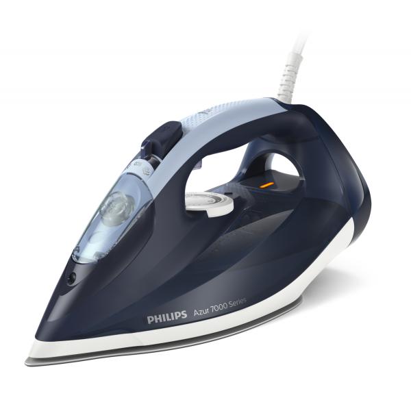 Philips 7000 series dst7030/20 ferro da stiro a vapore 2.800 w piastra steamglide plus colpo vapore 250gr 50 g/min vapore continuo 300 ml blu