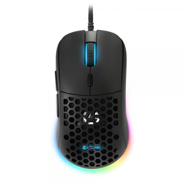 Sharkoon light2-180 mouse gaming 5000 dpi rgb 6 tasti configurabili usb 1.8mt nero