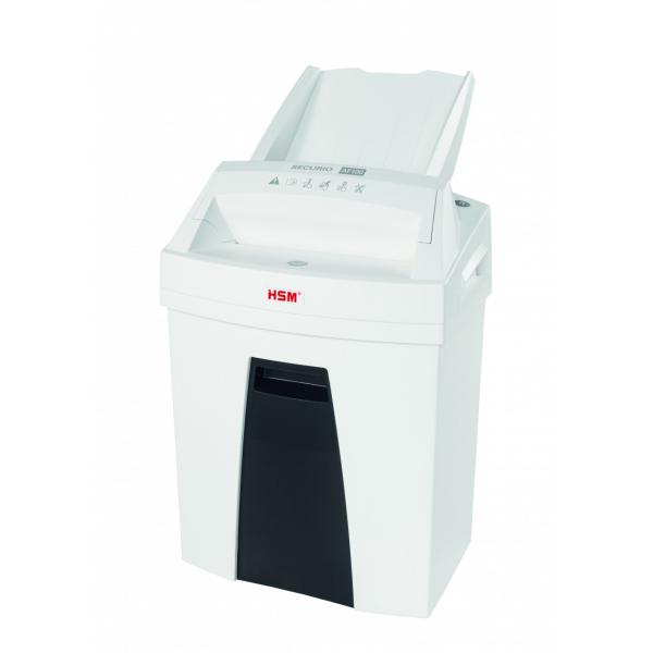 Hsm securio af100 distruggidocumenti a frammenti cestino 25lt capacita` 6 fogli col. bianco