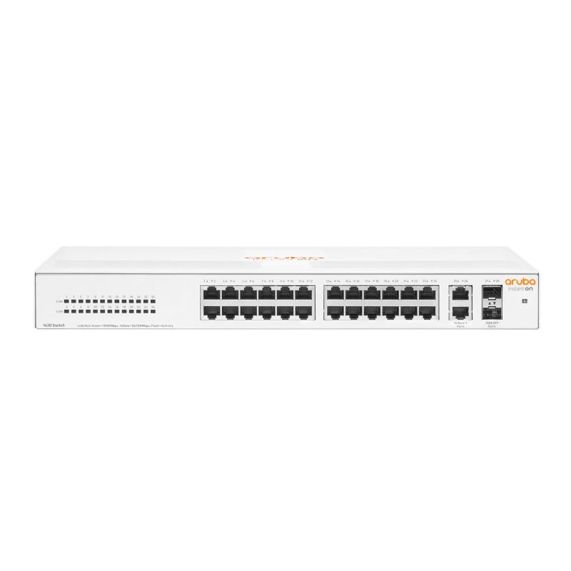 Hp enterprise aruba instant on 1430 26g 2sfp non gestito l2 gigabit ethernet 10-100-1000 1u bianco