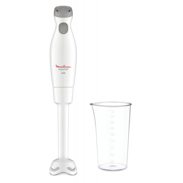 Moulinex dd45a1 easychefmixer ad immersione bicchiere 800 ml 2 velocita` 450 w bianco
