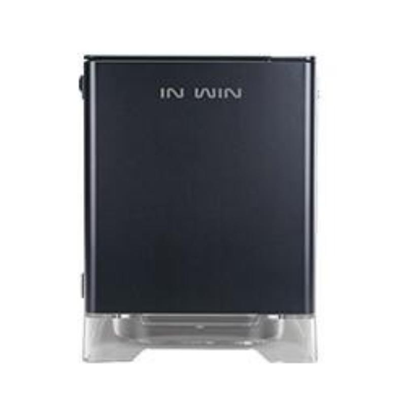 Inwin a1 rgb cube case mini tower mini itx alimentatore 600w 80 plus bronze incluso pannello in vetro temperato black