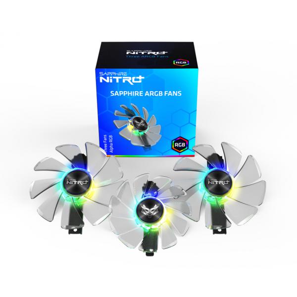 Sapphire ventole scheda video argb fans (3in1) per nitro+ rx5700