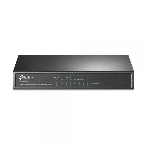 TP-LINK TL-SF1008P - Switch - 4 x 10/100 (PoE)