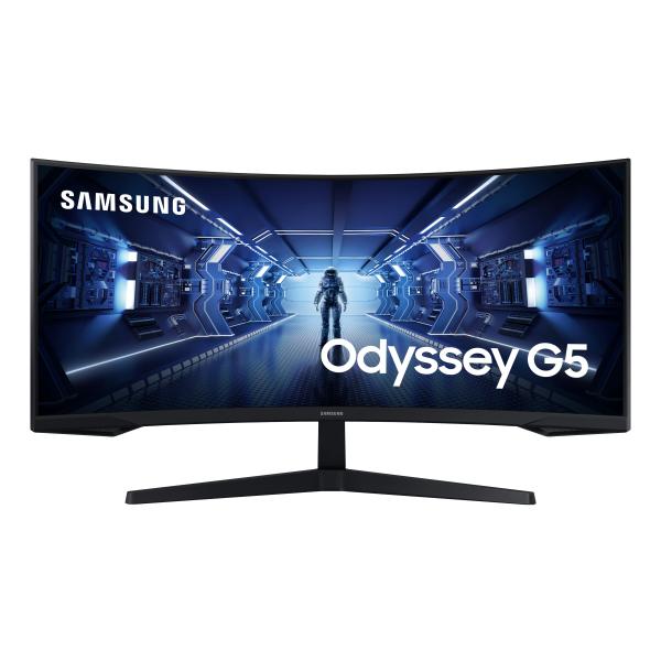 Samsung Odyssey G5 C34G55TWWP - Serie G55T - Monitor LED - gaming - curvo - 86 cm (34")