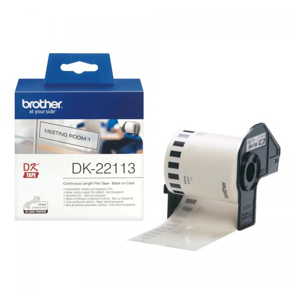Brother DK-22113 - Trasparente - Rotolo (6,2 cm x 15,2 m) pellicola/pellicola
