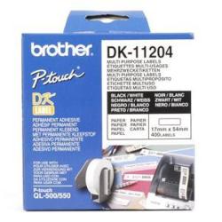 Brother DK-11204 - Nero su bianco - 17 x 54 mm 400 etichetta(e) (1 rotolo(i)