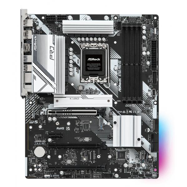 ASRock B760 PRO RS - Scheda madre - ATX - Presa LGA1700 - Chipset B760 - USB 3.2 Gen 1, USB 3.2 Gen 2, USB-C 3.2 Gen2 - 2,5 Gigabit LAN - Grafica integrata (CPU richiesta)
