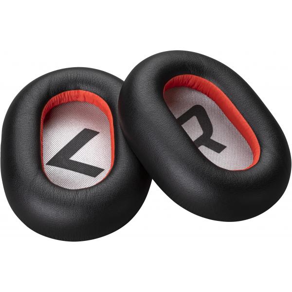 HP Poly - Cuscinetti auricolari per auricolare Bluetooth - Similpelle - Nero (confezione da 2)