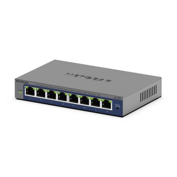 Netgear Plus GS108Ev4 - Switch - non gestito - Desktop