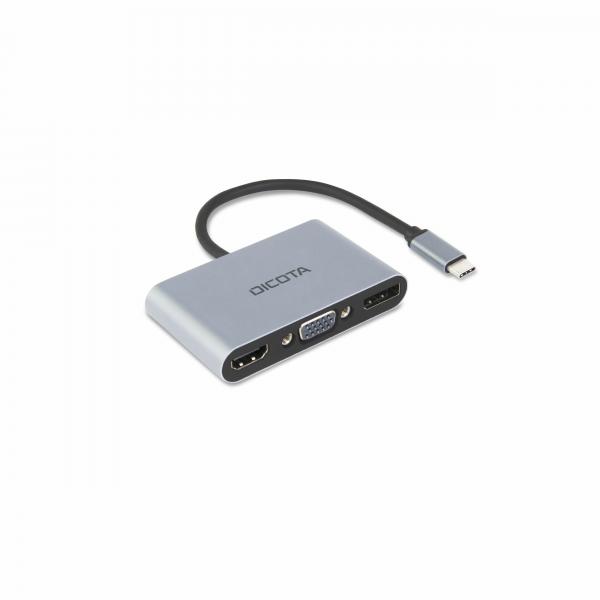 Dicota 5 in 1 - Docking station - USB-C - DP