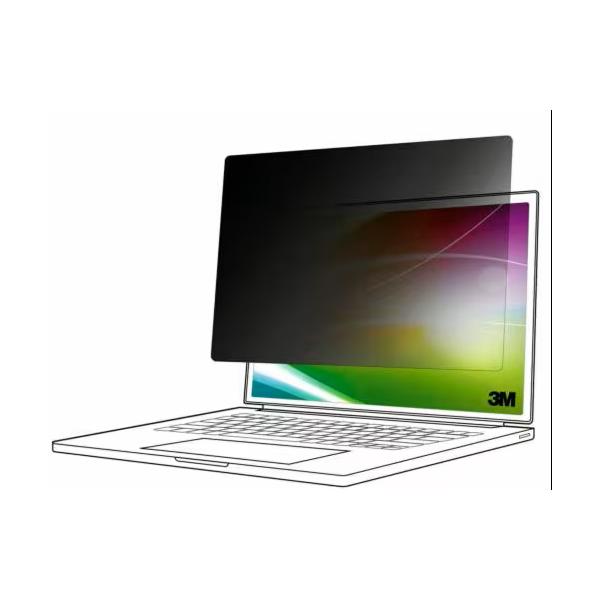 3M Bright Screen Blickschutzfilter für 13.3in Vollbild-Laptop, 16:10, BP133W1E, 33,8 cm (13.3"), 16:10, Laptop, Rahmenloser Blickschutzfilter, Glänzend/Matt, Anti-Glanz
