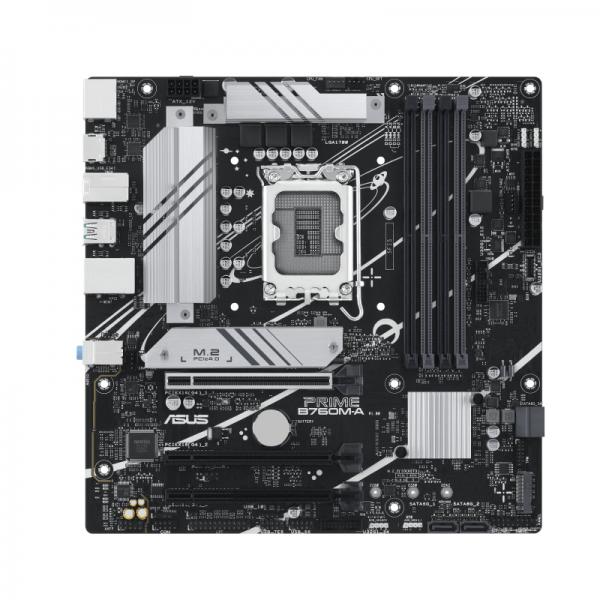 ASUS PRIME B760M-A-CSM - scheda madre - micro ATX - presa LGA1700 - chipset B760 - USB 3.2 Gen 2, USB 3.2 Gen 1, USB-C 3.2 Gen 1 - 2.5 Gigabit LAN - grafica integrata (CPU richiesta)