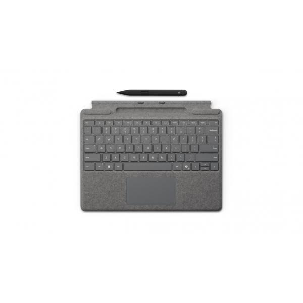 Tastiera Microsoft Surface Pro - tastiera - con trackpad, accelerometro, memoria Surface Slim Pen 2 e base di ricarica