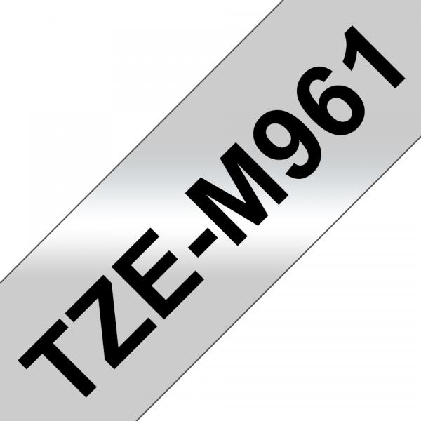 Brother TZe-M961 - Nero su argento (opaco) - Rotolo (3,6 cm x 8 m)
