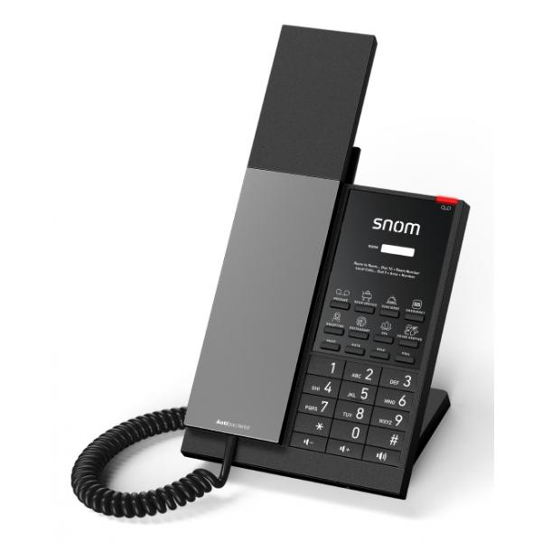 Snom HD350A, IP-Telefon, Schwarz, Kabelgebundenes Mobilteil, Tisch/Wand, Antibakteriell, 100 - 240 V