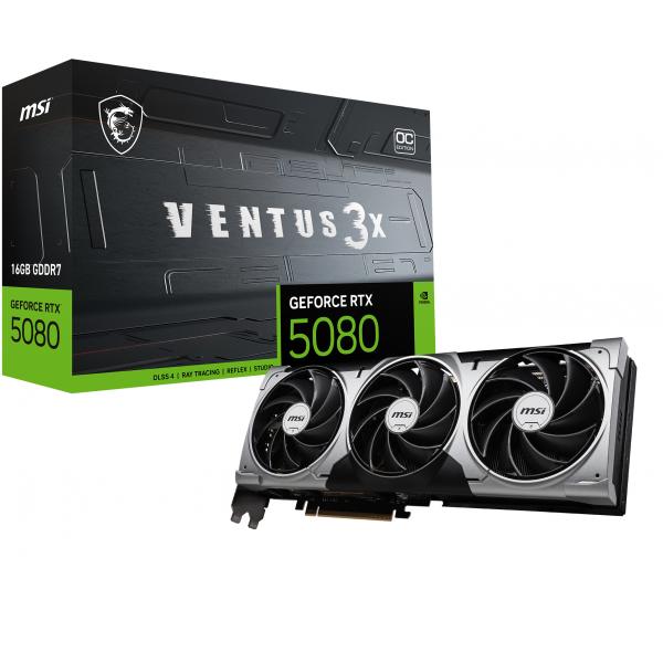 MSI GeForce RTX 5080 16G VENTUS 3X OC - Grafikkarten
