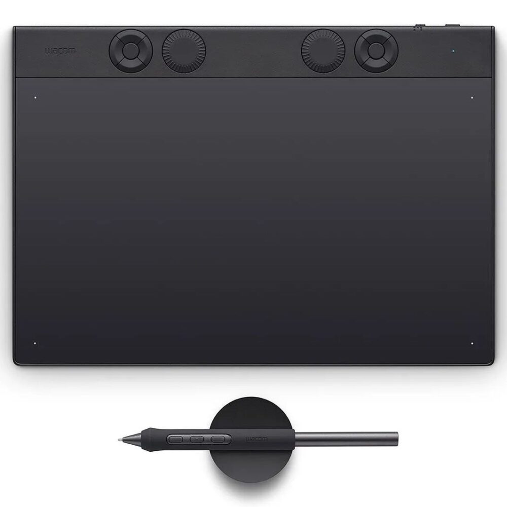 Wacom Intuos Pro Medium ? 2025, 263 x 148 mm, USB/Bluetooth, Stift, 16:9, 1,8 m, Schwarz