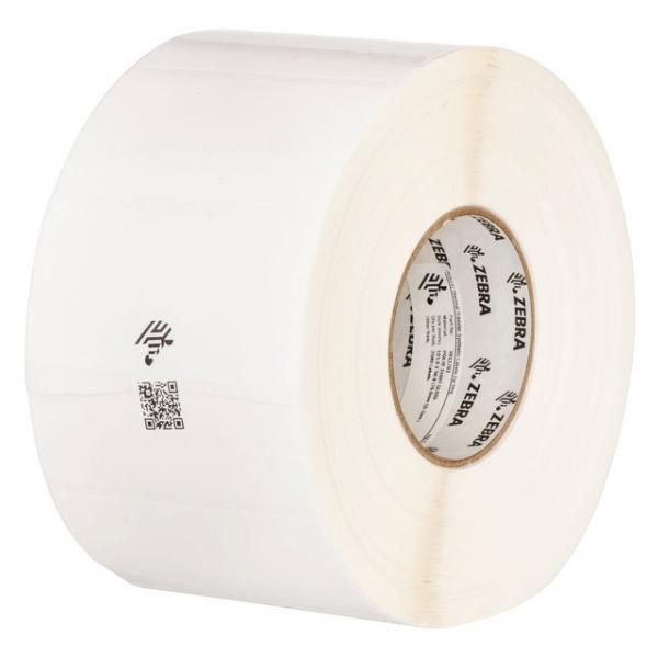 Zebra PolyO 3100T - Polyolefin - halbglänzend - permanenter Klebstoff - Satin White - 102 x 152 mm 3800 Etikett(en) (4 Rolle(n)