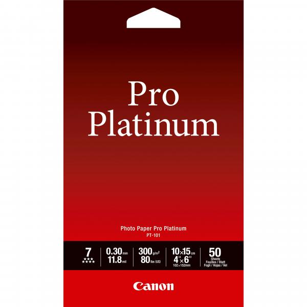 Canon Photo Paper Pro Platinum - 101,6 x 152,4 mm 50 fogli di carta fotografica
