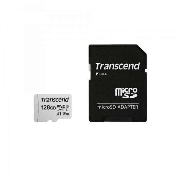 Transcend 300S - Scheda di memoria flash (adattatore incluso)