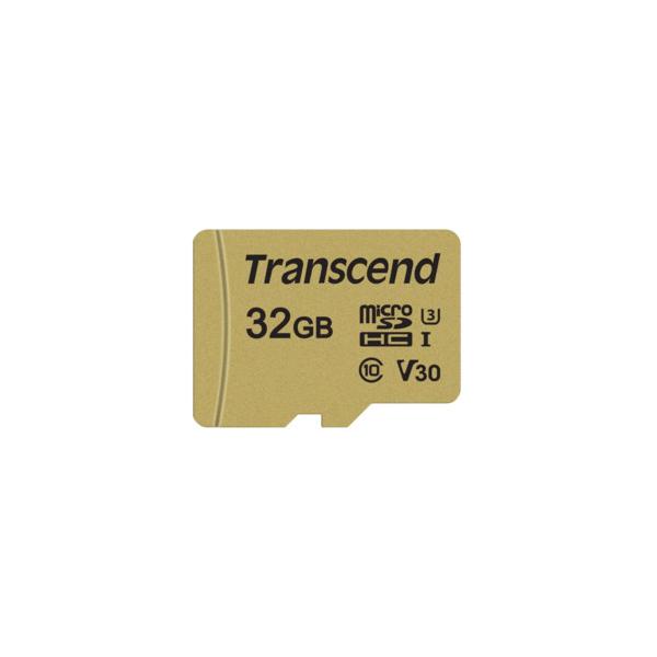 Transcend 500S - Flash-Speicherkarte (microSDHC/SD-Adapter inbegriffen)
