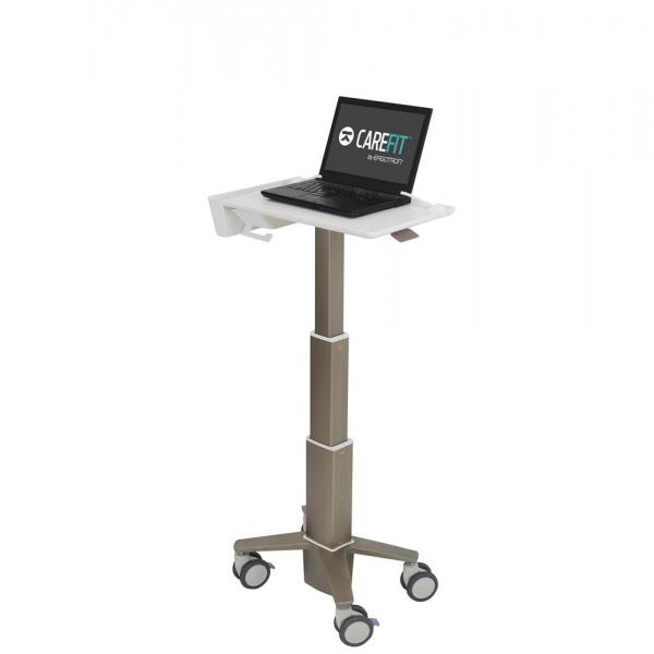 Ergotron CareFit - trolley - sottile - per notebook - alluminio, plastica di alta qualità, acciaio zincato - bianco, grigio caldo - dimensioni dello schermo: fino a 43,9 cm (fino a 17,3")