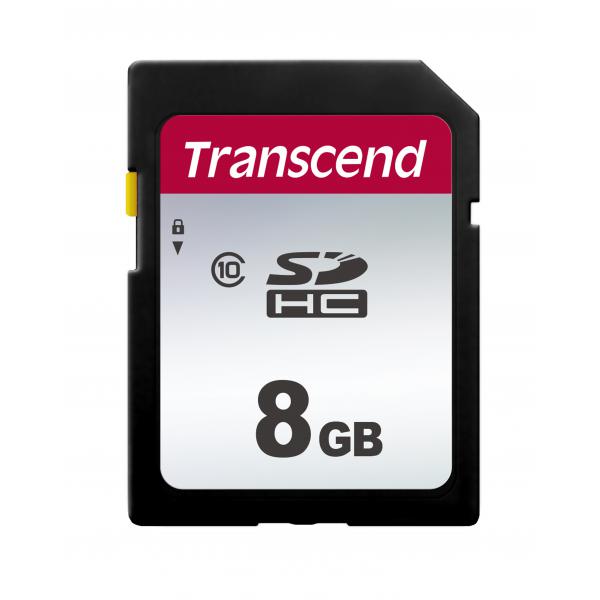 Transcend 300S - Scheda di memoria flash - 8 GB - Classe 10