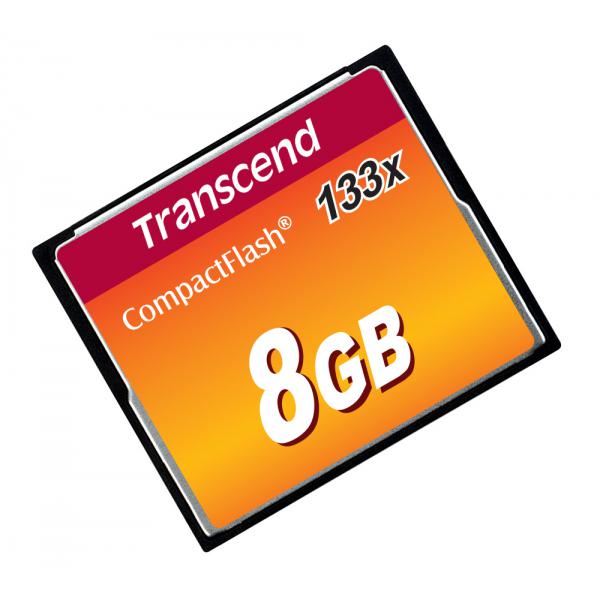 Scheda di memoria flash Transcend - 8 GB - 133x