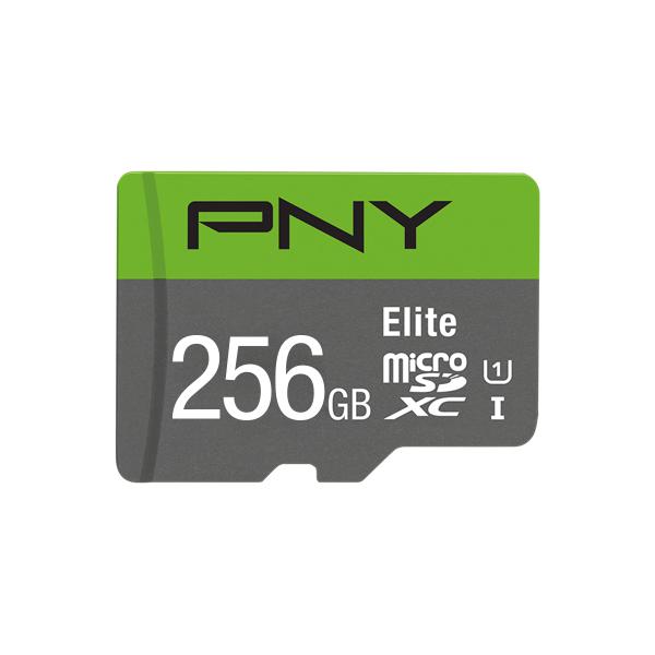 PNY Elite - Scheda di memoria Flash - 256 GB - A1 / Classe video V10 / Classe UHS 1 / Classe 10
