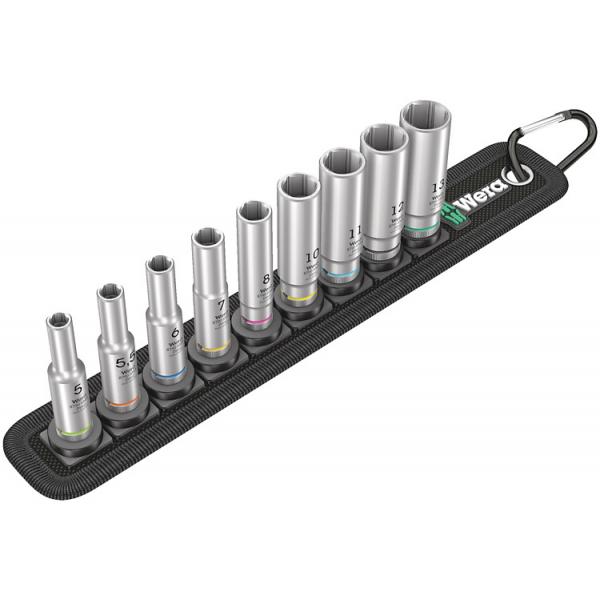 Wera Belt A Deep 1 - Knarre - 9 Stücke - 1/4"