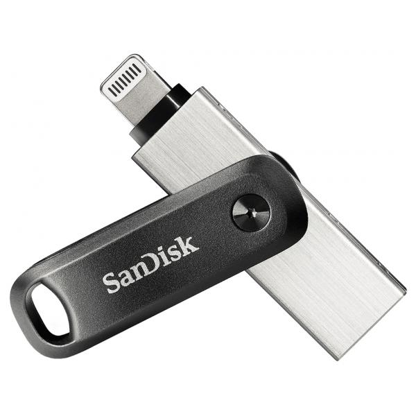 SanDisk iXpand Go - Unità flash USB - 64 GB - USB 3.0 / Lightning - per Apple iPad/iPhone (Lightning)