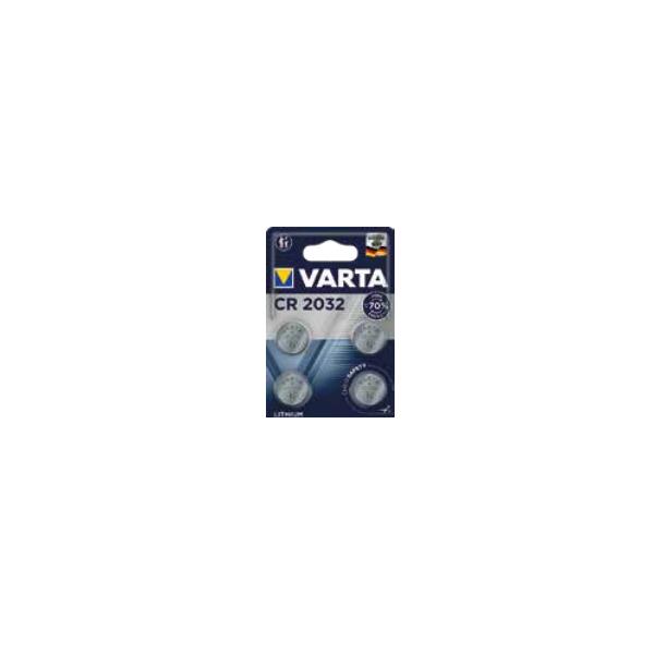 Varta 06032 101 404, Batteria usa e getta, CR2032, Litio, 3 V, 4 pezzo(i), 230 mAh