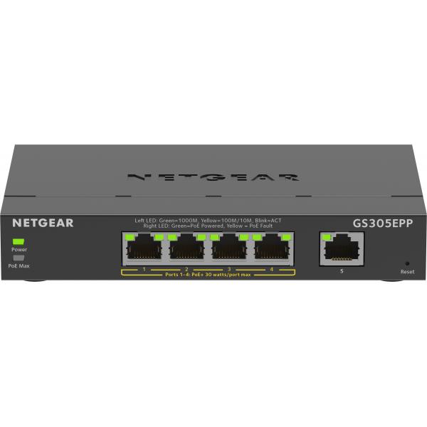 Netgear Plus GS305EPP - Switch - Intelligente - 5 x 10/100/1000 (4 PoE+)
