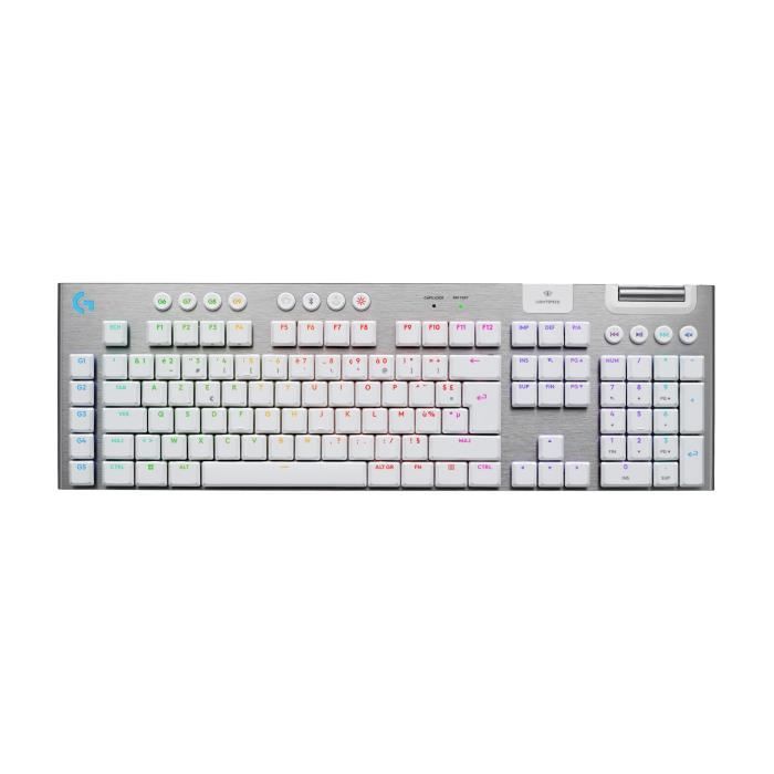 Tastiera da gioco - wireless - Logitech G - G915 X - Interruttore tattile - AZERTY - Bianca