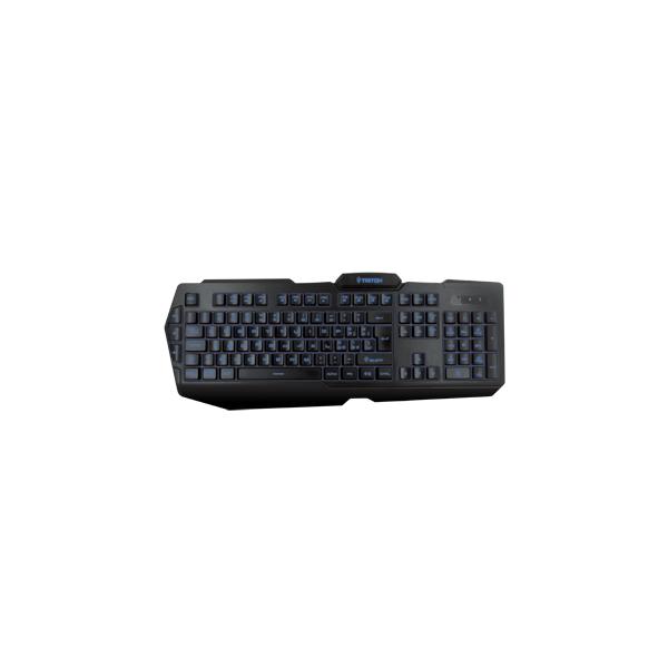 TASTIERA TRITON by Atlantis K400 GAMING retroilluminaz 3colori,USB,AntiGhosting fino a 19tasti contemp,12tasti multimediali/funz