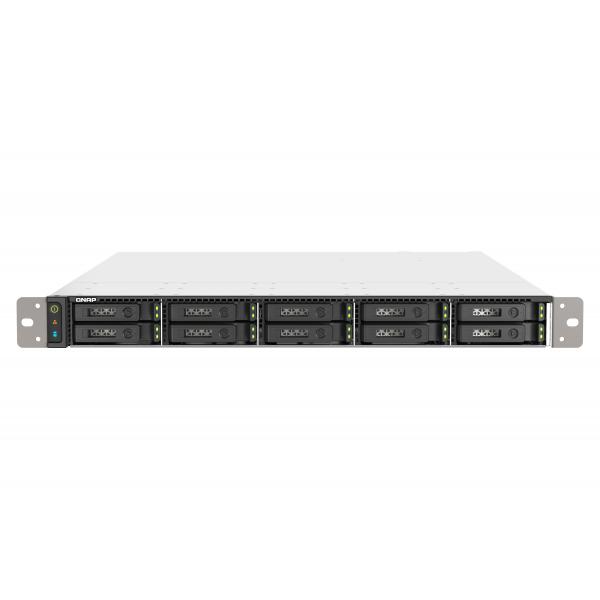 NAS all flash RACK 1U QNAP 10x SSD U.2/U.3 NVMe 2x2.5GBE 2x25GBE SFP28 RAM 64GB DDR4 3xUSB 3.2 AMD EPYC 7232P 8C 2x550W