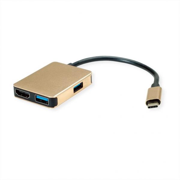 DOCKING TYPE C-MULTIPORT 4IN1 1*HDMI 4K/2*USB 3.2/1*USB C PD